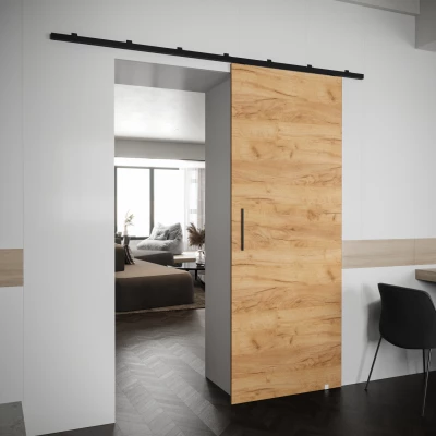 PERDITA 1 tolóajtó - 90 cm, arany craft tölgy