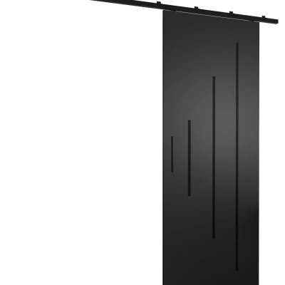 PERDITA 3 tolóajtó fekete foganytúval - 80 cm, fekete