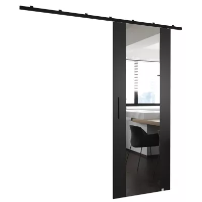 PERDITA 2 tolóajtó tükörrel - 70 cm, fekete