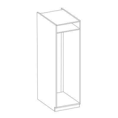 AGAFIJA beépített hűtőszekrény szekrény - szélesség 60 cm, kasmír / fekete