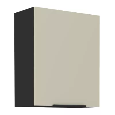 Felső konyhaszekrény AGAFIJA - szélesség 60 cm, kasmír / fekete