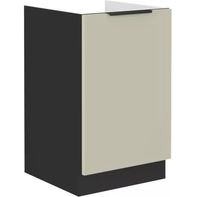 AGAFIJA egyajtós mosdószekrény - szélesség 50 cm, kasmír / fekete