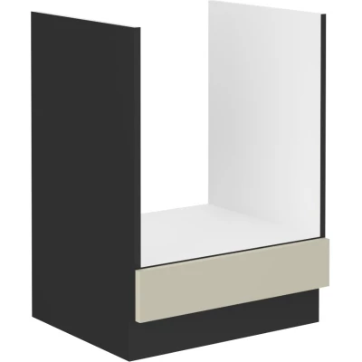 AGAFIJA tűzhelyszekrény - szélesség 60 cm, kasmír / fekete