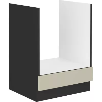 AGAFIJA tűzhelyszekrény - szélesség 60 cm, kasmír / fekete