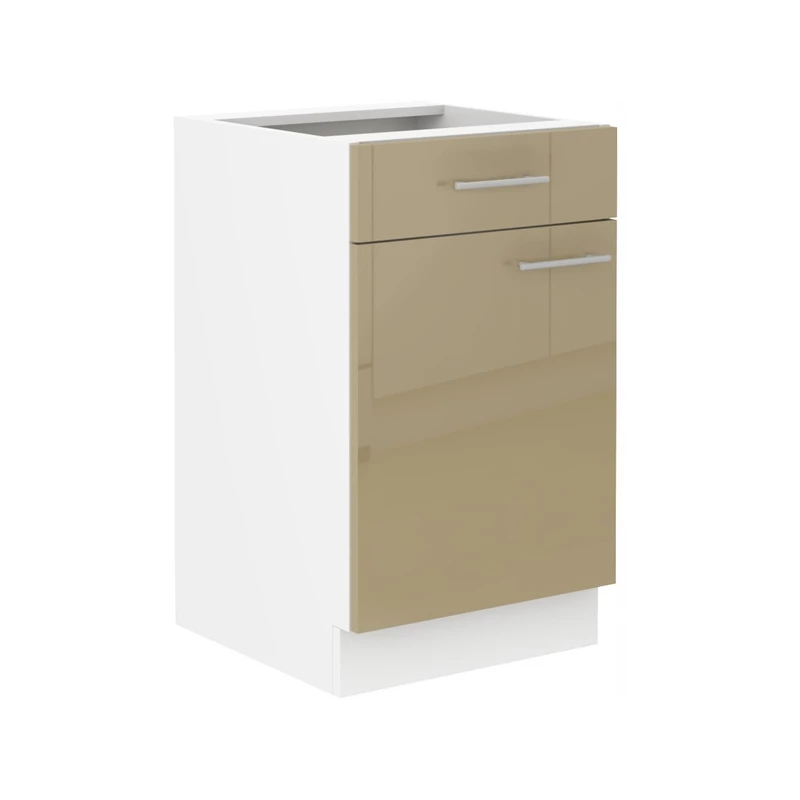 LAJLA alsószekrény fiókkal - szélesség 50 cm, cappuccino / fehér