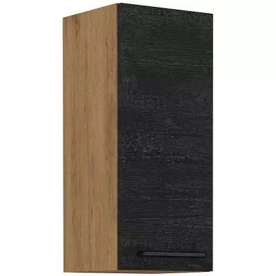VANYA felső konyhaszekrény - szélesség 30 cm, sötét fa / lancelot tölgy