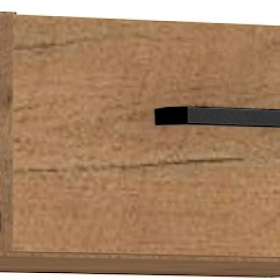VANYA fiókos szekrény - szélesség 40 cm, lancelot tölgyfa, fekete fogantyú