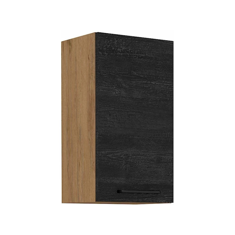 VANYA felső konyhaszekrény - szélesség 40 cm, sötét fa / lancelot tölgy