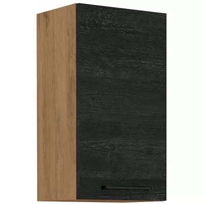 VANYA felső konyhaszekrény - szélesség 40 cm, sötét fa / lancelot tölgy