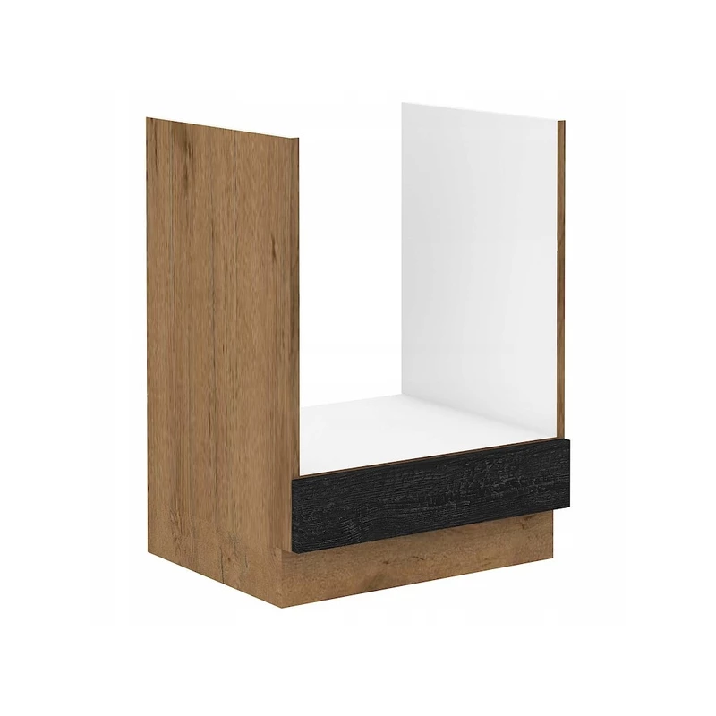 VANYA tűzhelyszekrény - szélesség 60 cm, sötét fa / lancelot tölgyfa