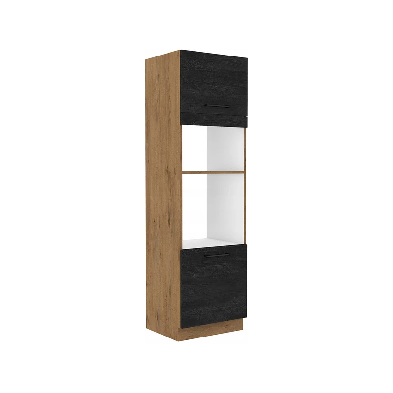VANYA beépített szekrény - szélesség 60 cm, sötét fa / lancelot tölgy
