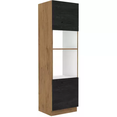 VANYA beépített szekrény - szélesség 60 cm, sötét fa / lancelot tölgy