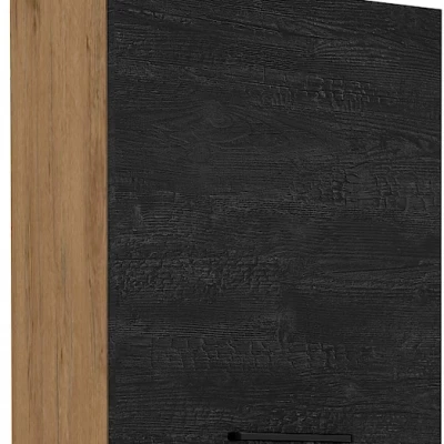 VANYA felső konyhaszekrény - szélesség 60 cm, sötét fa / lancelot tölgy