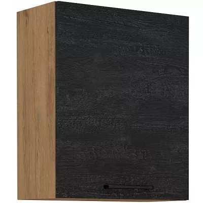 VANYA felső konyhaszekrény - szélesség 60 cm, sötét fa / lancelot tölgy