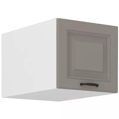 Felső szekrény zsanéros ajtókkal SOPHIA - szélesség 40 cm, világos szürke / fehér