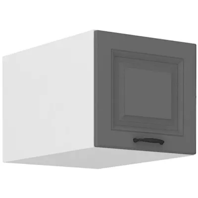 Felső szekrény zsanéros ajtókkal SOPHIA - szélesség 40 cm, szürke / fehér