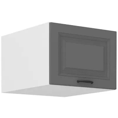 Felső szekrény zsanéros ajtókkal SOPHIA - szélesség 50 cm, szürke / fehér