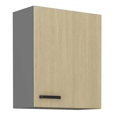 Felső konyhaszekrény MYRIAM - szélesség 60 cm, mintás / antracit