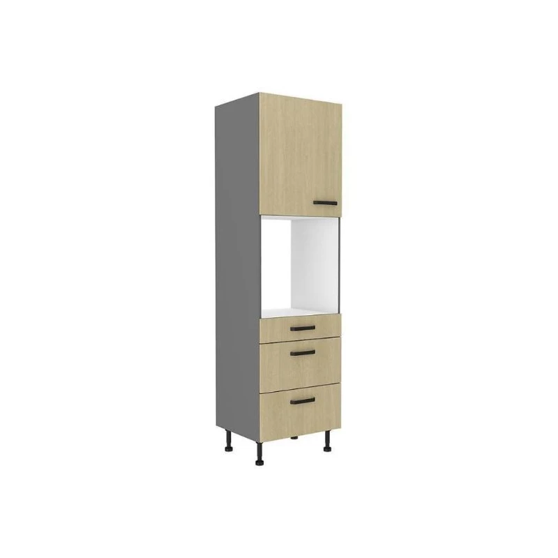 Beépített sütőszekrény fiókokkal MYRIAM - szélesség 60 cm, mintás / antracit