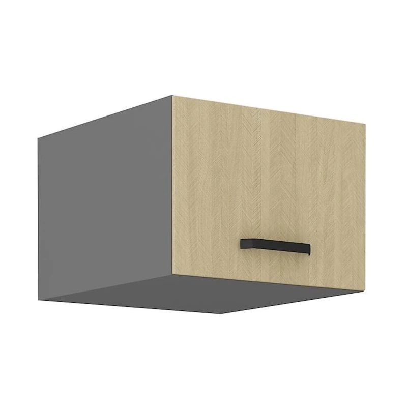 Felső szekrény csuklós ajtókkal MYRIAM - szélesség 50 cm, mintás / antracit