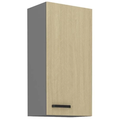 Magas faliszekrény MYRIAM - szélesség 45 cm, mintás / antracit