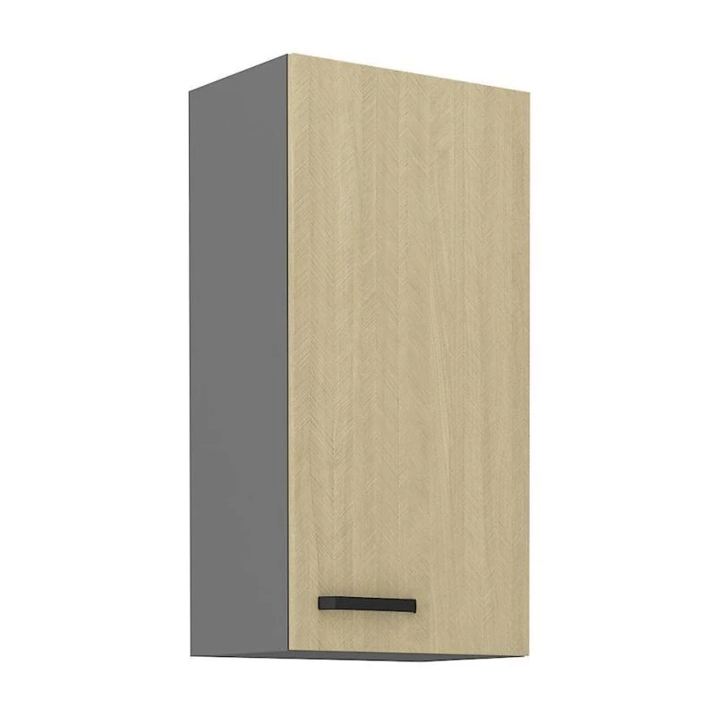Magas faliszekrény MYRIAM - szélesség 45 cm, mintás / antracit