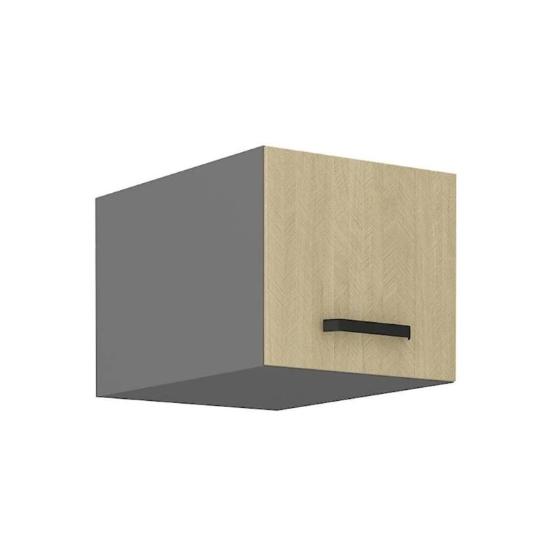 Felső szekrény csuklós ajtókkal MYRIAM - szélesség 40 cm, mintás / antracit