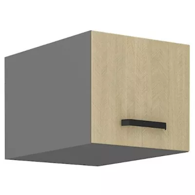 Felső szekrény csuklós ajtókkal MYRIAM - szélesség 40 cm, mintás / antracit