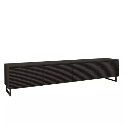 Széles TV-állvány lábakon OVERTON - 200 cm, fekete grafit