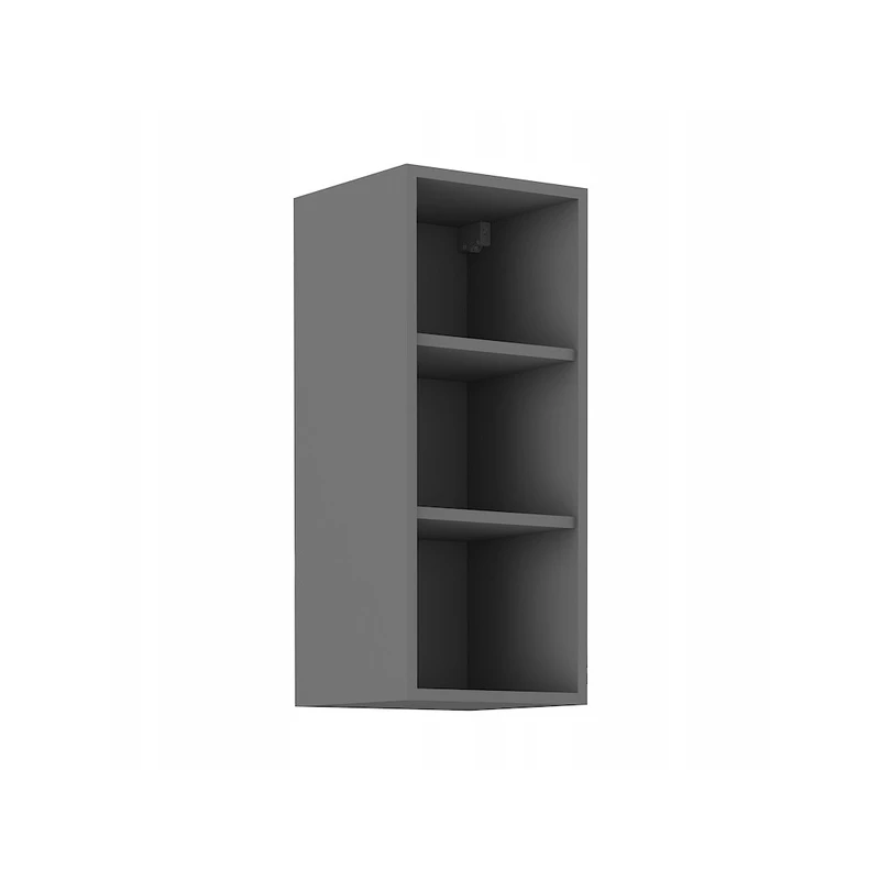 Felső nyitott szekrény PENKA - szélesség 30 cm, antracit