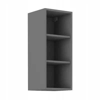 Felső nyitott szekrény PENKA - szélesség 30 cm, antracit
