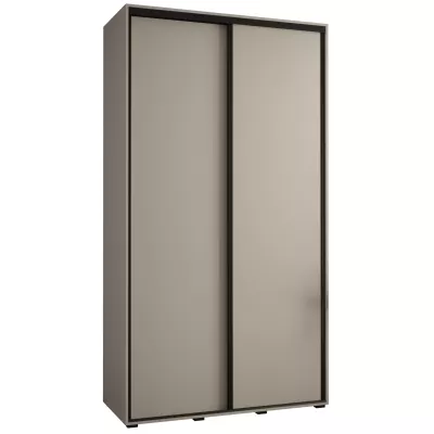 INDIRA 1 gardróbszekrény - 130/45 cm, kasmír / fekete