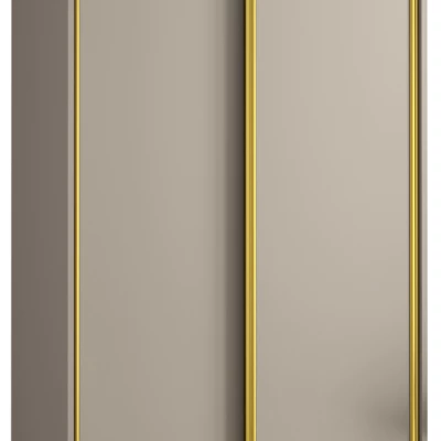 INDIRA 1 gardróbszekrény - 120/45 cm, kasmír / arany