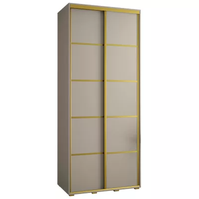INDIRA 4 gardróbszekrény - 110/45 cm, kasmír / arany