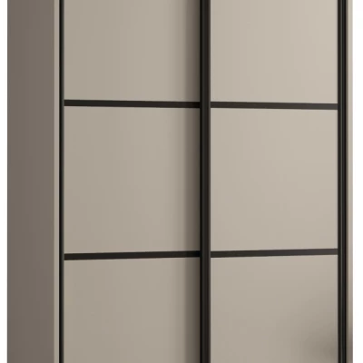 INDIRA 4 gardróbszekrény - 110/45 cm, kasmír / fekete