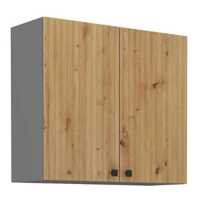 NOMIN felső konyhaszekrény - szélesség 80 cm, artisan tölgy / antracit
