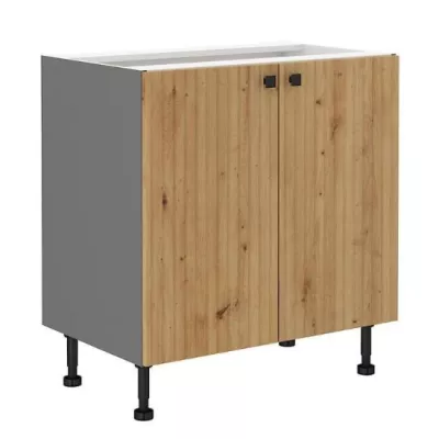 NOMIN alsó kétajtós szekrény - szélesség 80 cm, artisan tölgy / antracit
