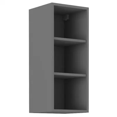 NOMIN felső nyitott szekrény - szélesség 30 cm, antracit
