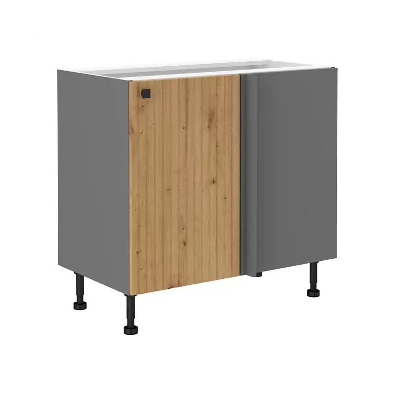 NOMIN bővített sarokszekrény - szélesség 105 cm, artisan tölgy / antracit