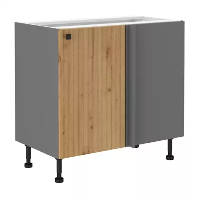 NOMIN bővített sarokszekrény - szélesség 105 cm, artisan tölgy / antracit