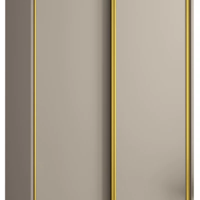 INDIRA 1 gardróbszekrény - 100/60 cm, kasmír / arany