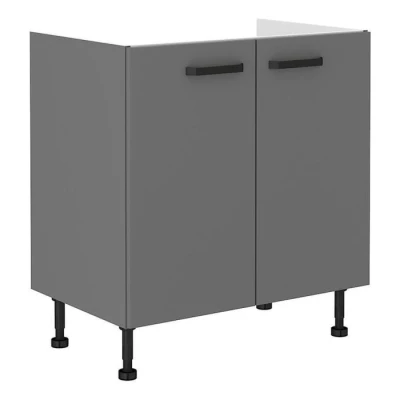 Mosogató szekrény NELJA - szélesség 80 cm, antracit