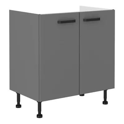 Mosogató szekrény NELJA - szélesség 80 cm, antracit