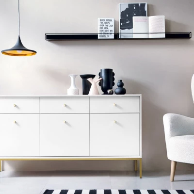 PANRUP 2 modern kombinált komód - fehér