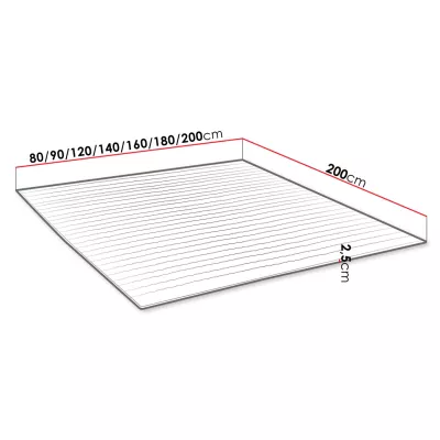 Feltét 80x200 CARL