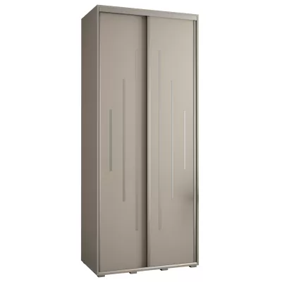 INDIRA 12 gardróbszekrény - 110/60 cm, kasmír / ezüst