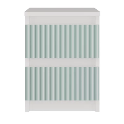 Gyerekszoba éjjeliszekrény DUSTER - fehér / mentol
