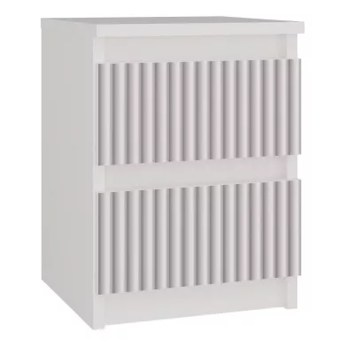 Gyerekszoba éjjeliszekrény DUSTER - fehér / rózsaszín