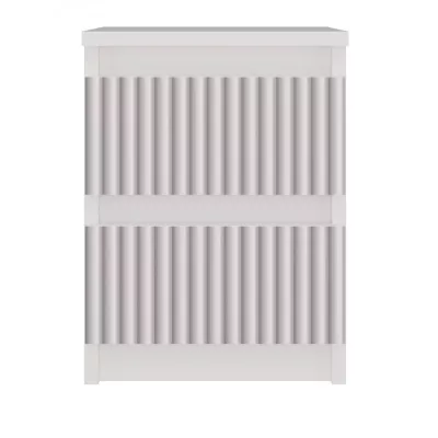 Gyerekszoba éjjeliszekrény DUSTER - fehér / rózsaszín