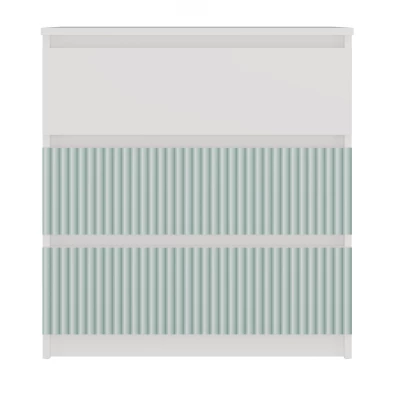 DUSTER komód gyerekszobába - fehér / menta
